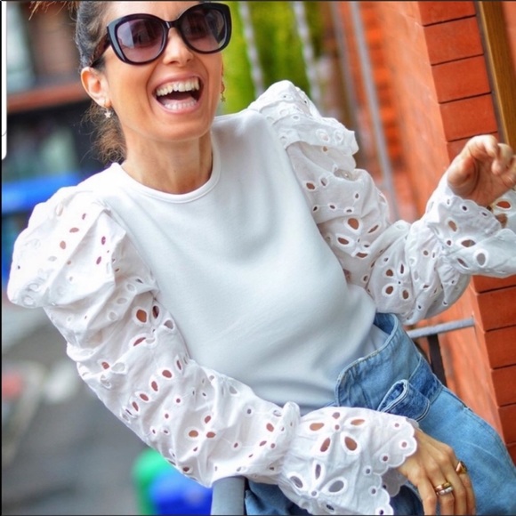 Zara NEW contrast sleeve sweater - Picture 11 of 15